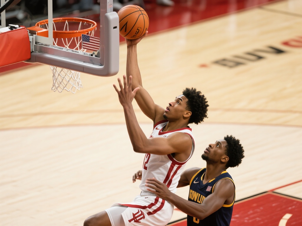 伊森持球强突上篮命中再造犯规